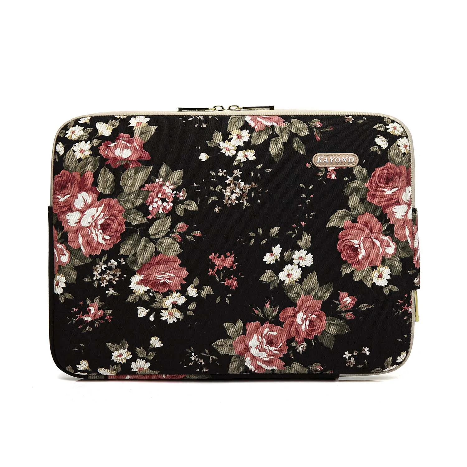 15.6 inch China Rose Shockproof Laptop Sleeve Internal Zipper Bag for Macbook Microsoft Asus HP Acer Protective Chromebook