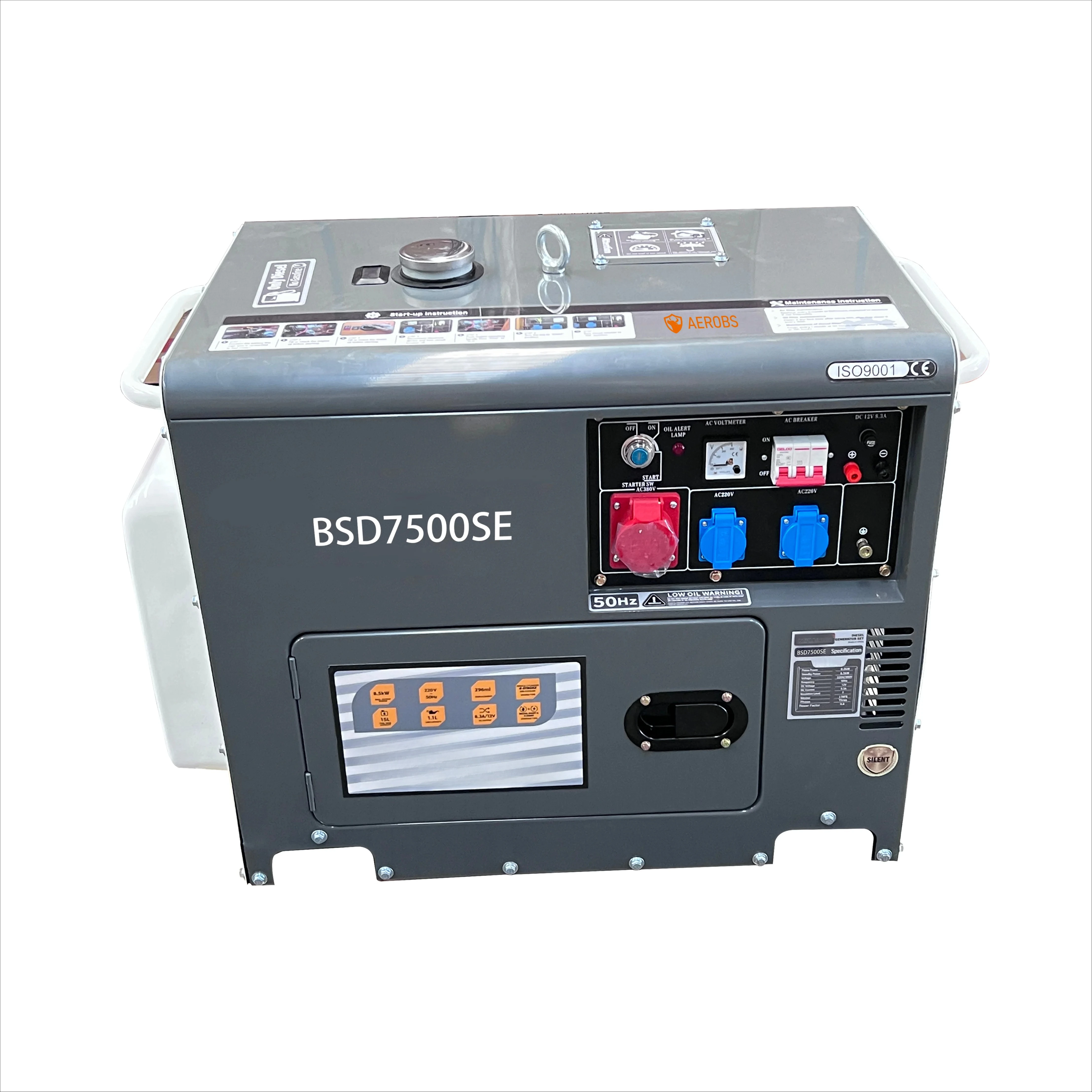 

New 50Hz 230v 380v Electric Power Generators 5kw Silent Generator Set