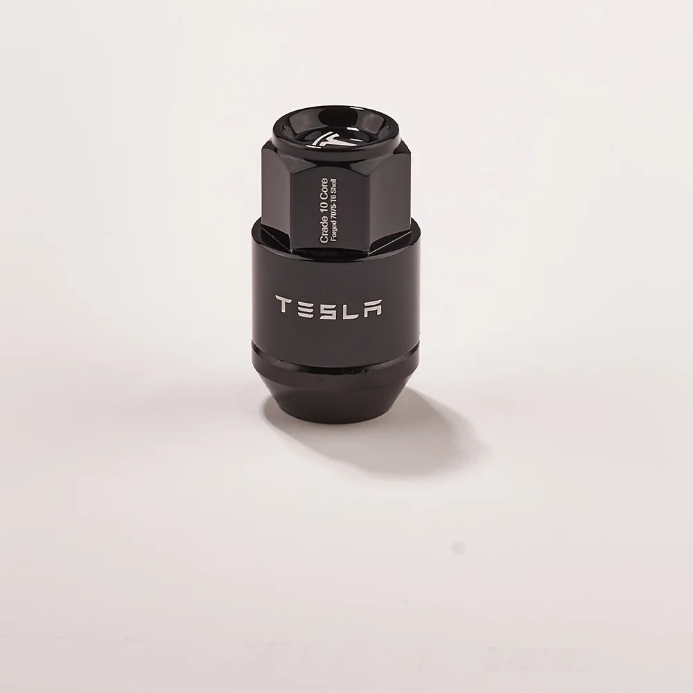 Car Accessories Forged Nuts For Tesla Model 3 Y With Special Hubcap Sleeve Tyre Studs Exterior Parts