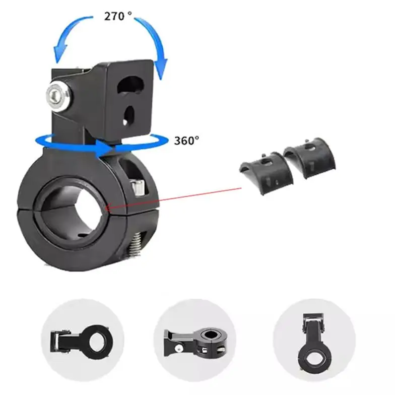 A30F-Universal LED Headlight Mount Bracket For Motorcycles Fog Light Auxiliary Lamp Holder Motorcycles Accessories
