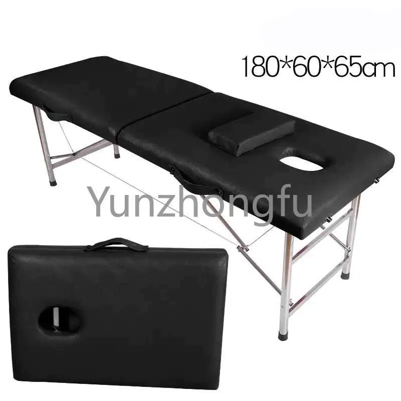 High Quality Portable Cheap 3 Section Foldable Aluminum Massage bed