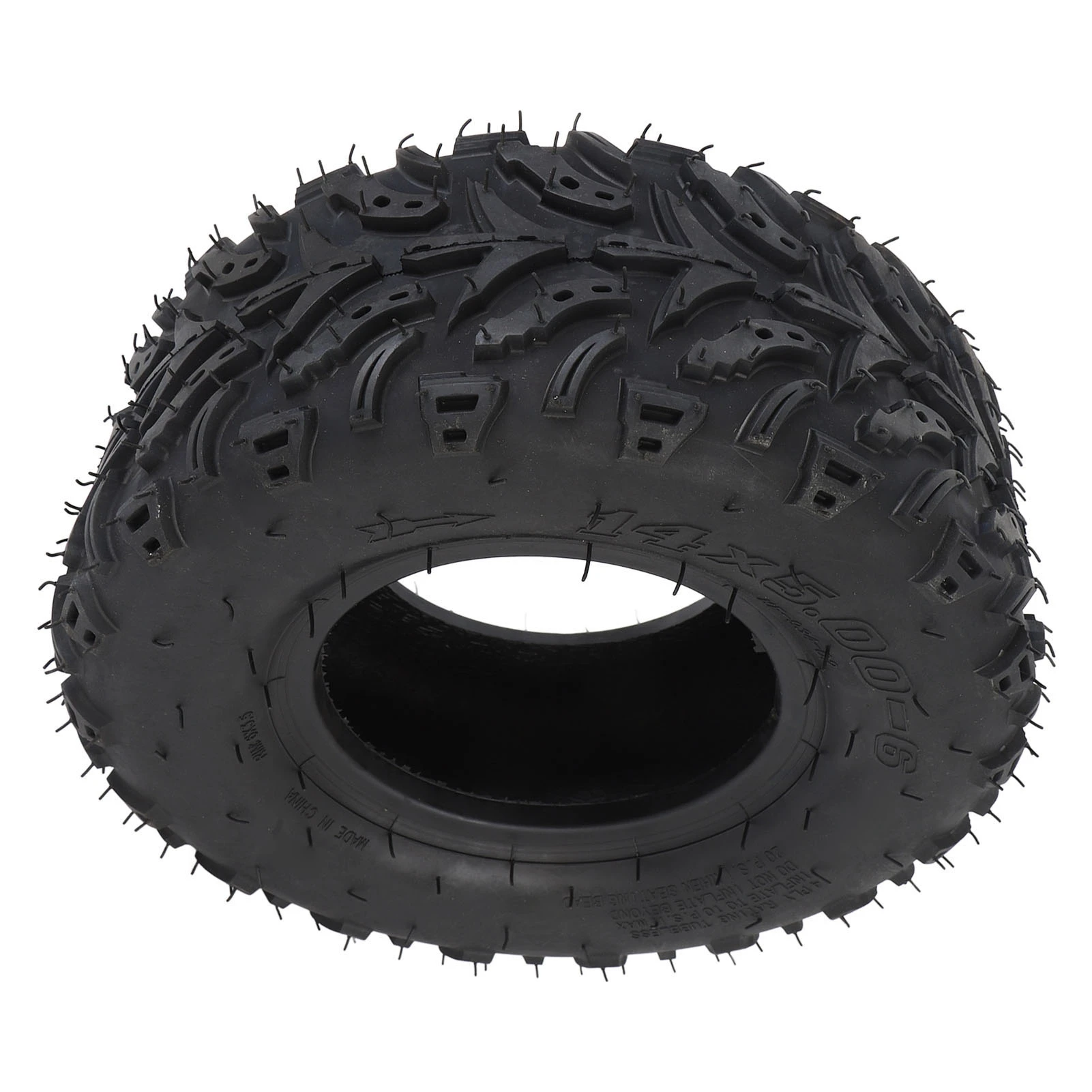 Neumático de rueda delantera 14x5,00-6, neumático de vacío sin cámara de goma con llanta para ATV Quad todoterreno Go Kart carrito de Golf Mini bicicleta