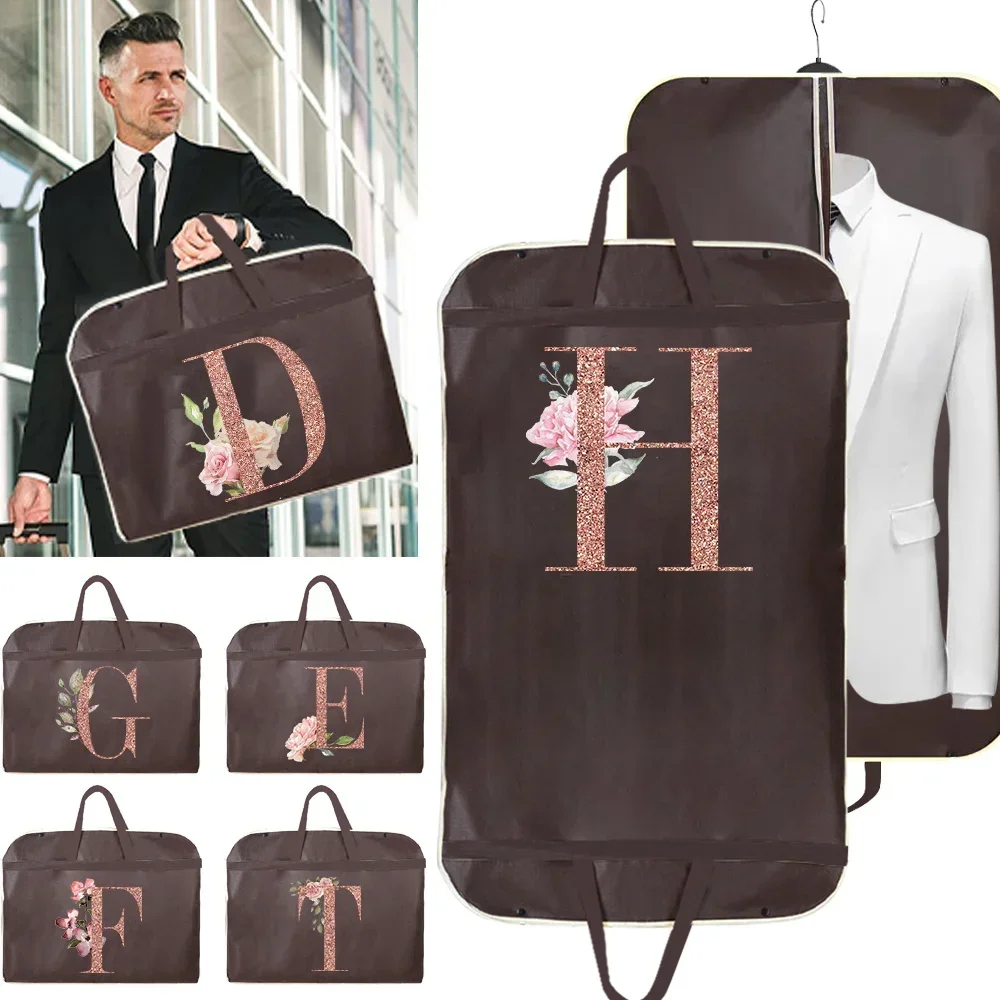 Clothing Protective Cover Multifunctional Hanging Moisture-proof Organizing Bags Fully Enclosed Zipper Bag Rose Gold Series