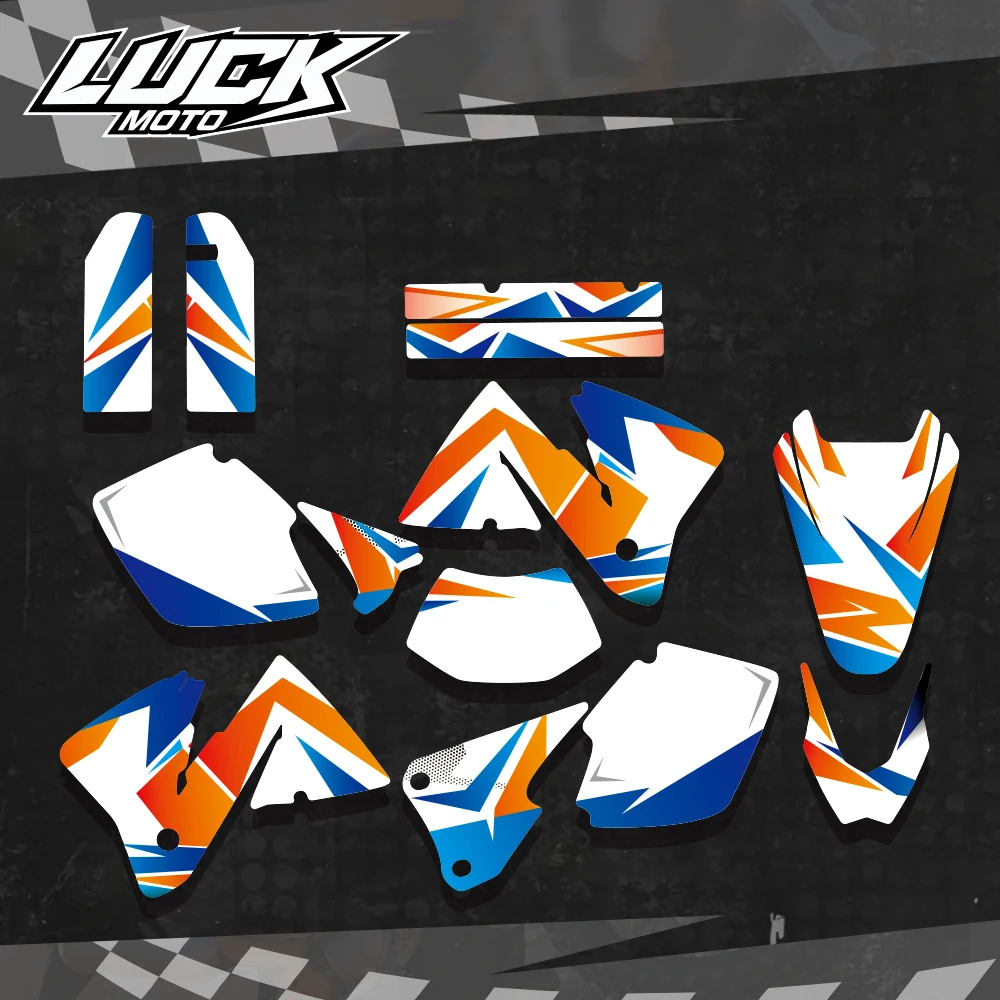 NEW TEAM GRAPHICS WITH MATCHING BACKGROUNDS Sticker For KTM EXC 250 300 350 400 520 MXC 200 300 2001 2002