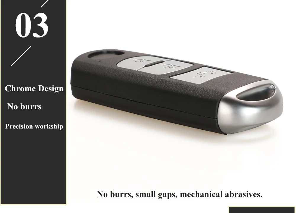 Jingyuqin 433 Mhz ID49 2/3/4 Tasten Smart Key für MAZDA 2 3 6 CX-5 Atenza Axela 2014 + SKE13E-01 SKE13E-02 Auto Fernbedienung Nologo – Detail 9