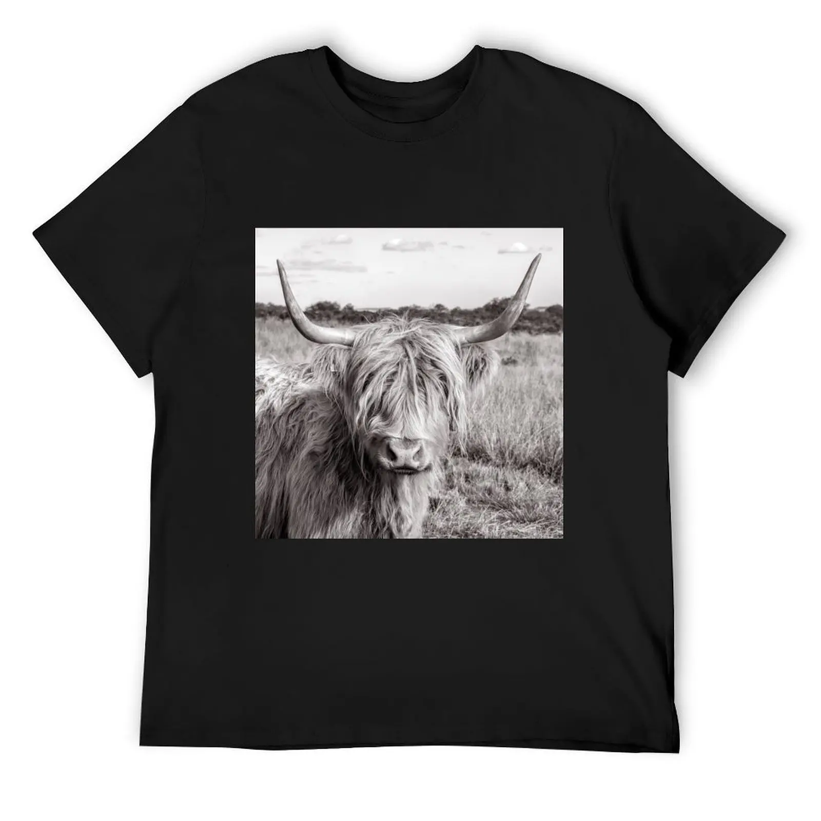 Highland Cow T-Shirt customs design your own korean fashion t shirts for men cotton