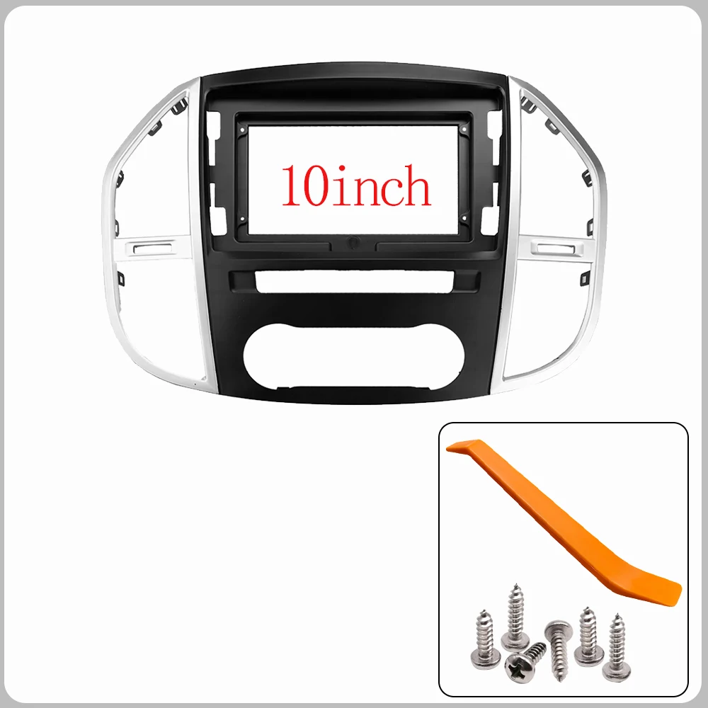 For Mercedes Benz Vito 3 W447 2014-2020 10.1INCH DVD Stereo audio screen multimedia video CD player MP3 MP5 cables Harness frame