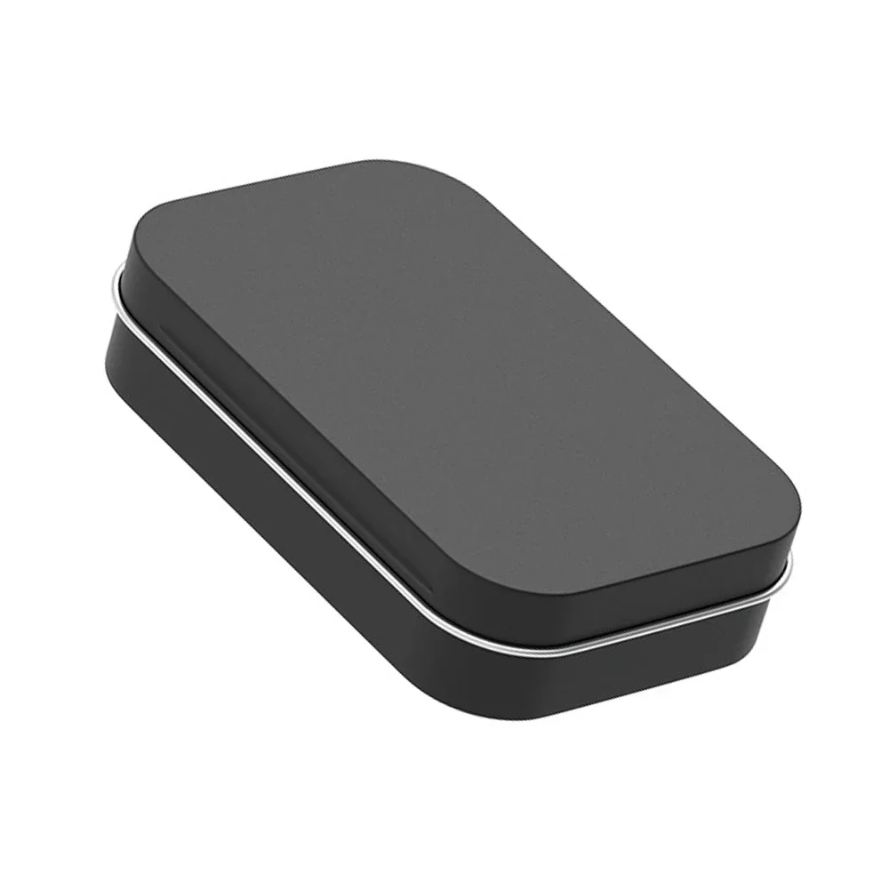 Compact And Portable Hinged Compartment Flip Top Case In Stock Lightweight Design Survival Kit Tinplate Storage Box