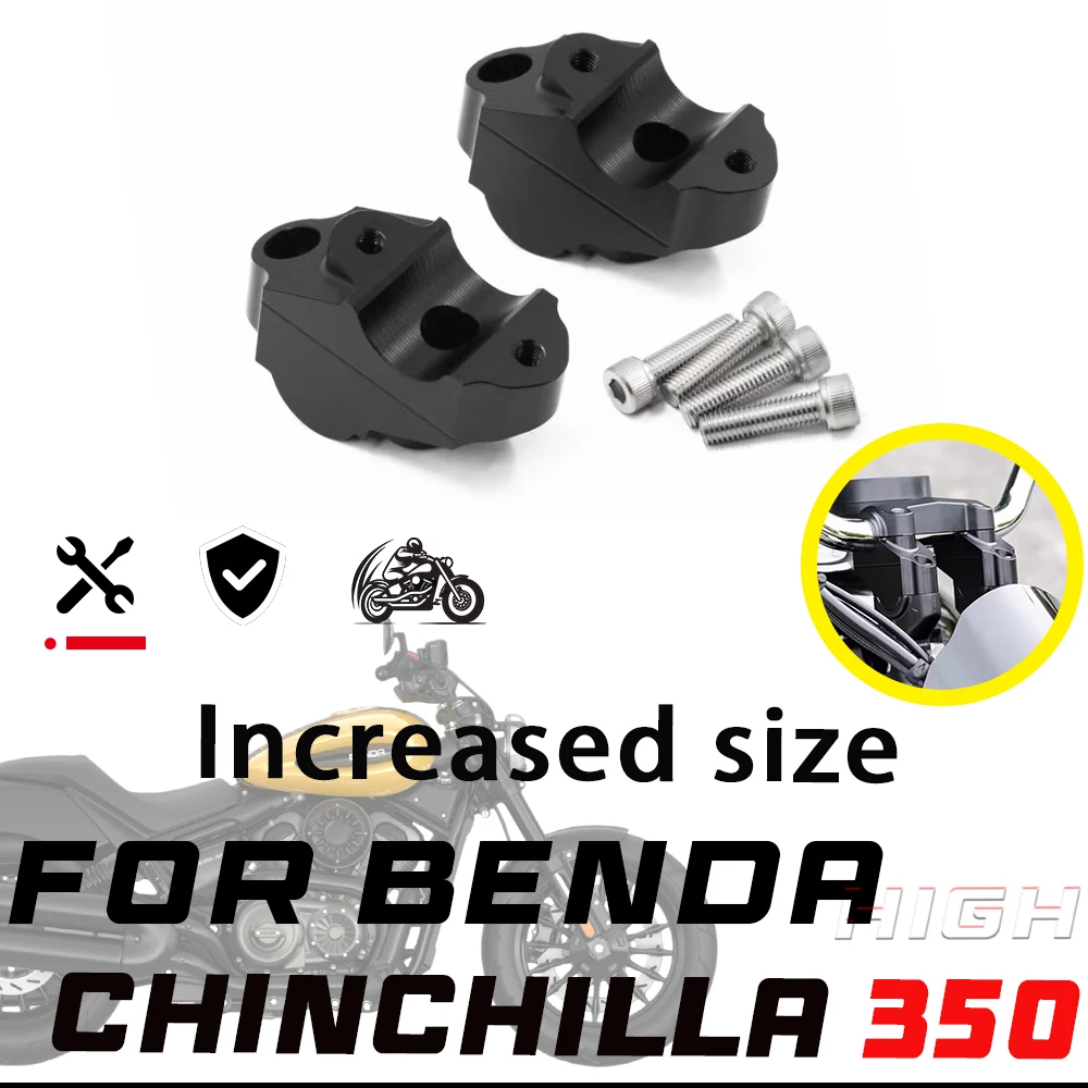 Modified Handlebar Riser Backward Move Adapter Aluminum Alloy FOR BENDA chinchilla 350 350 CHINCHILLA