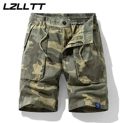 ฤดูร้อนผู้ชาย Cotton Cargo Camouflage กางเกงขาสั้นผู้ชายเสื้อผ้าสบายๆ Breeche เบอร์มิวดา Beach Jogger กางเกงขาสั้นชายร้อน Dropshipping LZLLTT