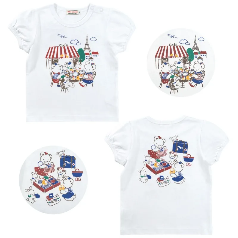 Summer Girls T-shirts Cartoon  T-shirt  Boy Clothes Cute Tops Baby Tees Graphic Top Roupa Infantil Kids Clothes