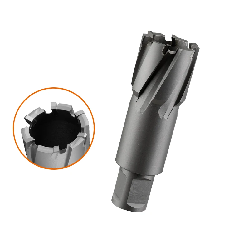 CHTOOLS Weldon Shank Magnetic Drill Bit 28*35mm TCT with Steel Carbide Carbon Steel for Hole Drilling in Plastic