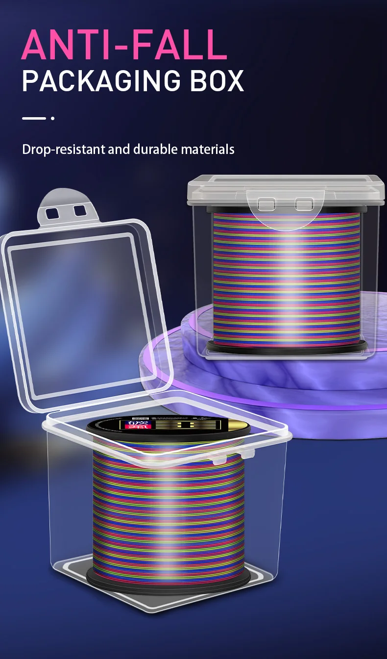ZUKIBO Mehrfarbige Monofilamentschnur, 500 m, Fluorkohlenstoff-Nano-Beschichtung, hohe Abriebfestigkeit, Nylon-Mono, superstarke Angelschnur – Detail 9