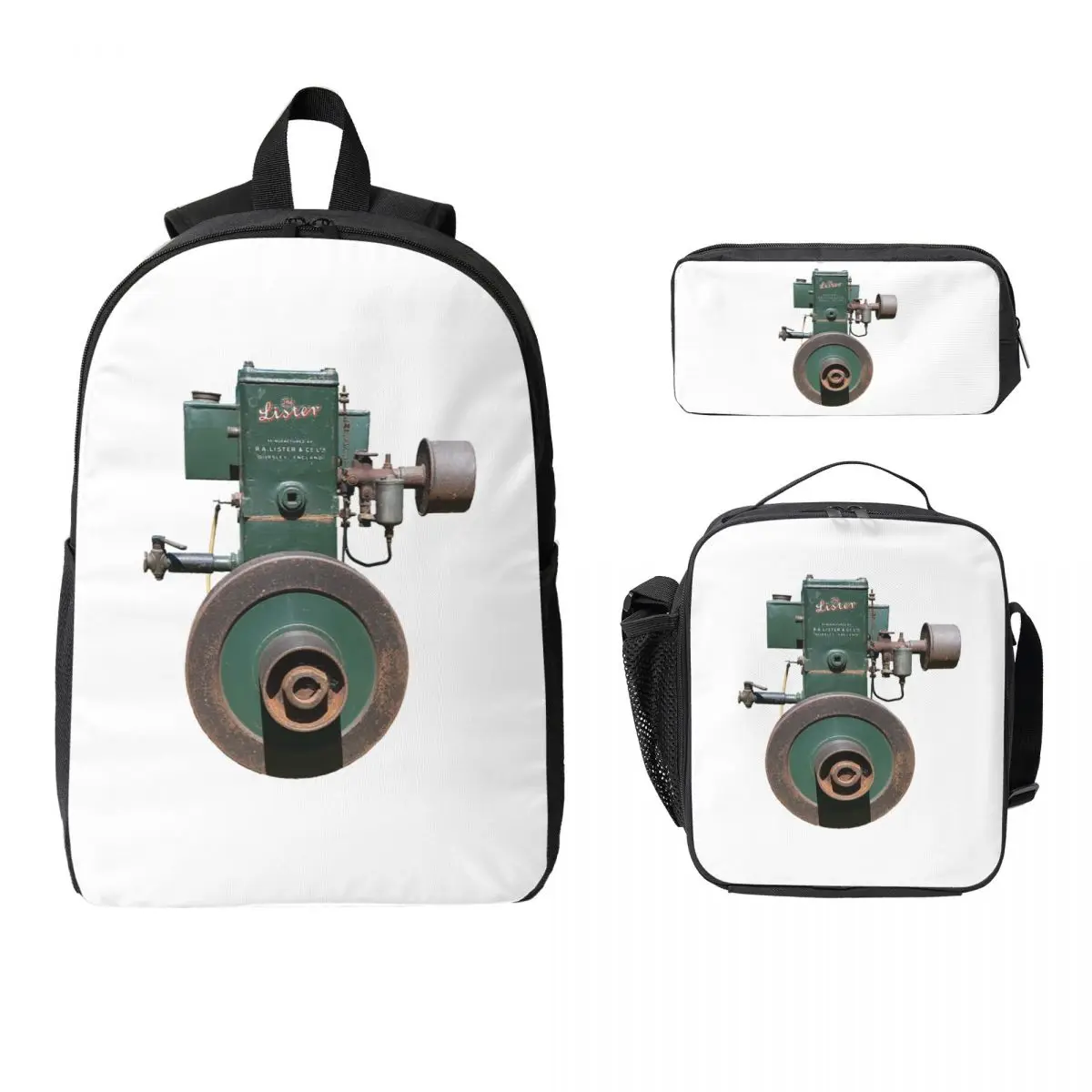 

The Lister D Backpack Student BookBag School Bag Laptop Shoulder Bags 3ps Insulated Lunch Bag Pencil Case