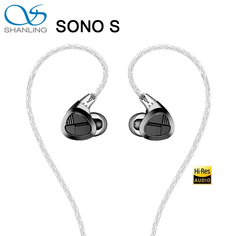 

SHANLING SONO S In-Ear Headphones 2DD+1BA Hybrid Driver In-Ear Earphones IEM HiFi Hi-Res Audio Music Wired Headset Wired Headset