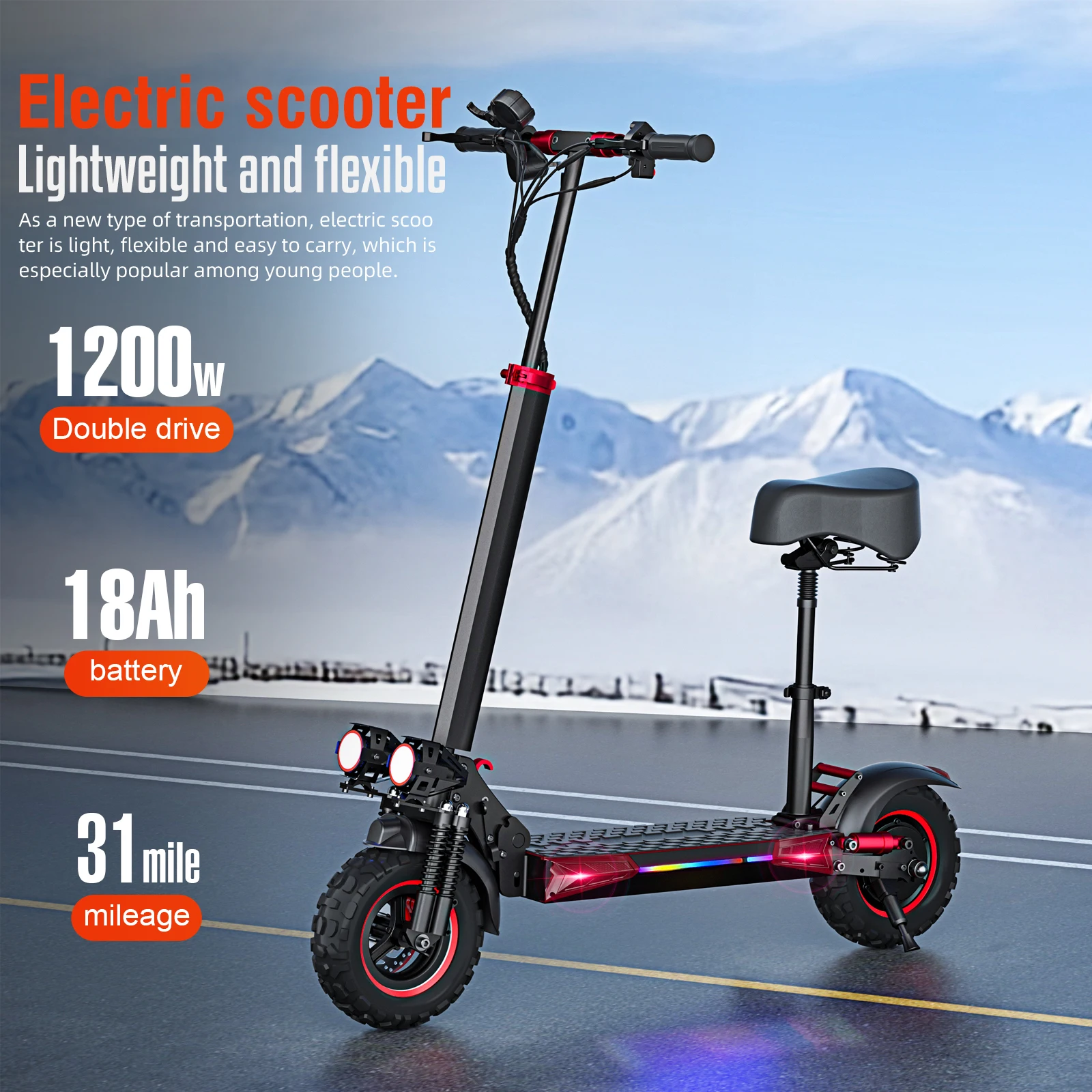 E-Scooter J11MAX Foldable Waterproof Adult Electric Scooter 11 