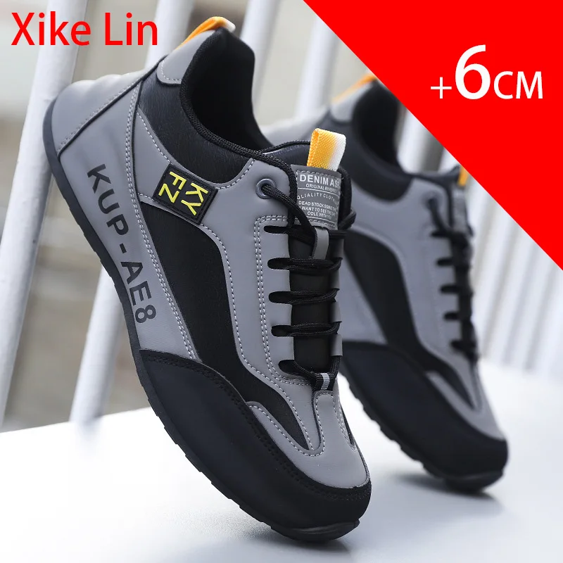High quality Height increasing Shoes Lightweight Walking Shoes Waterproof Leather Surface Durable Comfortable Various styles