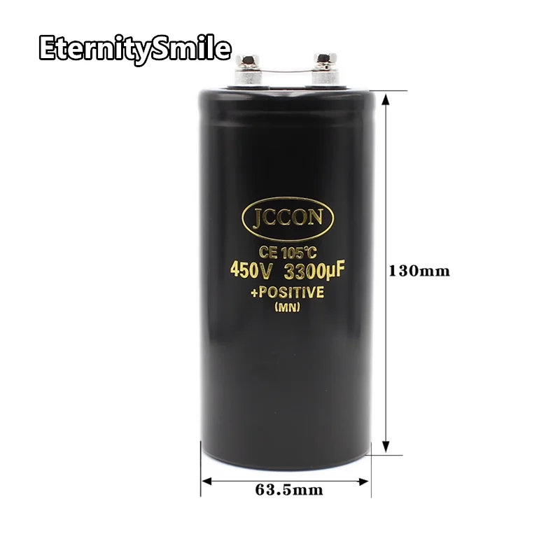 450V3300UF 63.5x130MM MFD Aluminum Screw Audio Filtering Electrolytic Capacitor 105℃ CD136 Bolt Capacitors 3300UF