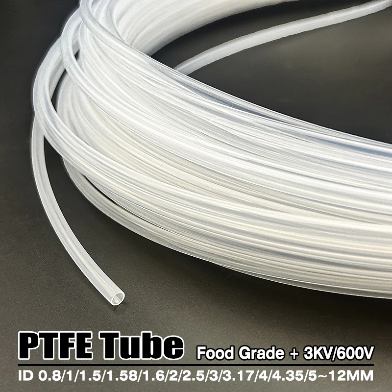 tubo-de-ptfe-de-grau-alimenticio-de-08mm~12mm-resistente-a-altas-temperaturas-e-corrosao-pode-ser-usado-para-transporte-de-alimentos-e-bebidas-em-tubulacoes