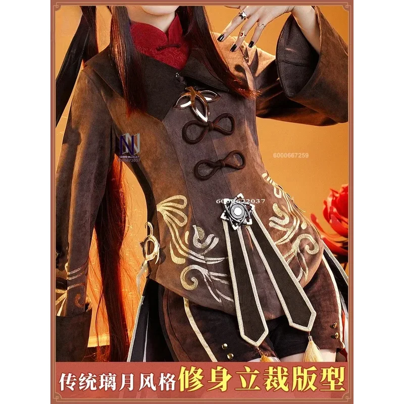 Cygame genshin impacto hutao cosplay traje engraçado bonito nogueira role play outfit feminino natal dia das bruxas carnaval festa roupas
