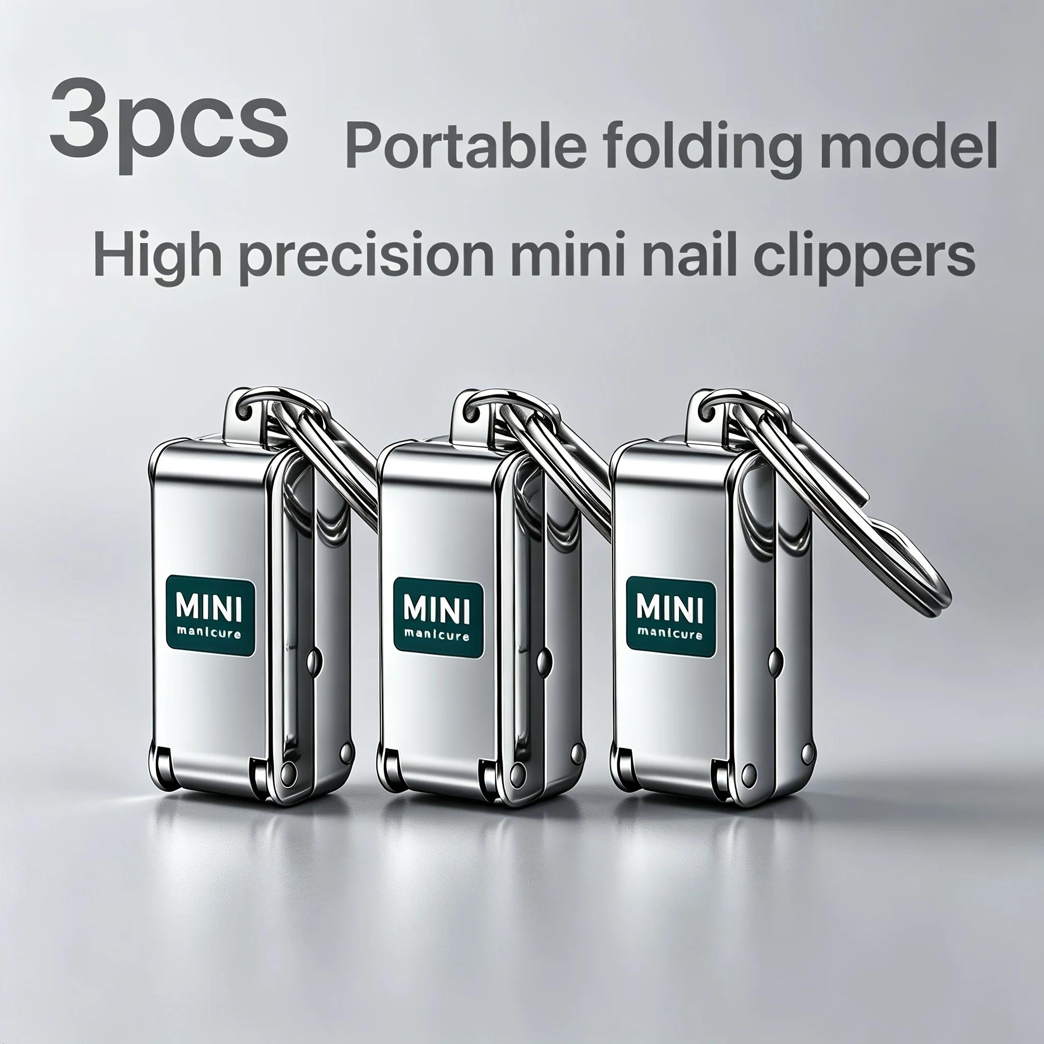 Cute Nail Clippers with Storage Stainless Steel Compact & Portable Nail Trimmer with Blade Angle Durable Manicure Tool