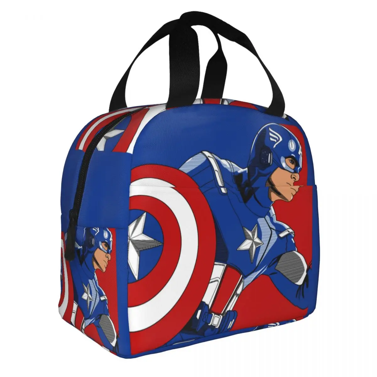 Thermal Insulation Rice Bag Hot Selling Marvel Aluminum Foil Insulation Captain America For Outdoor Lunch Container For Girls