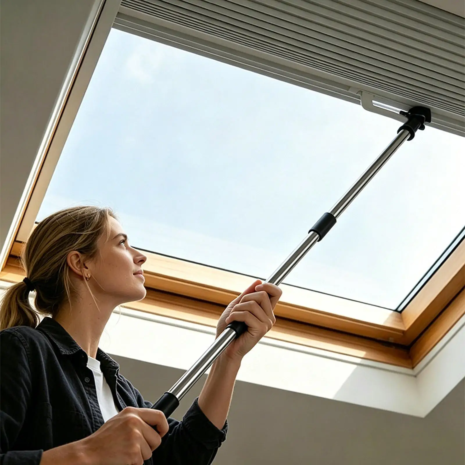 Skylight Pole with Hook Skylight Shades Hook Multipurpose Compact 78 inch for Cordless Shades Blind Blind Shades Sliding