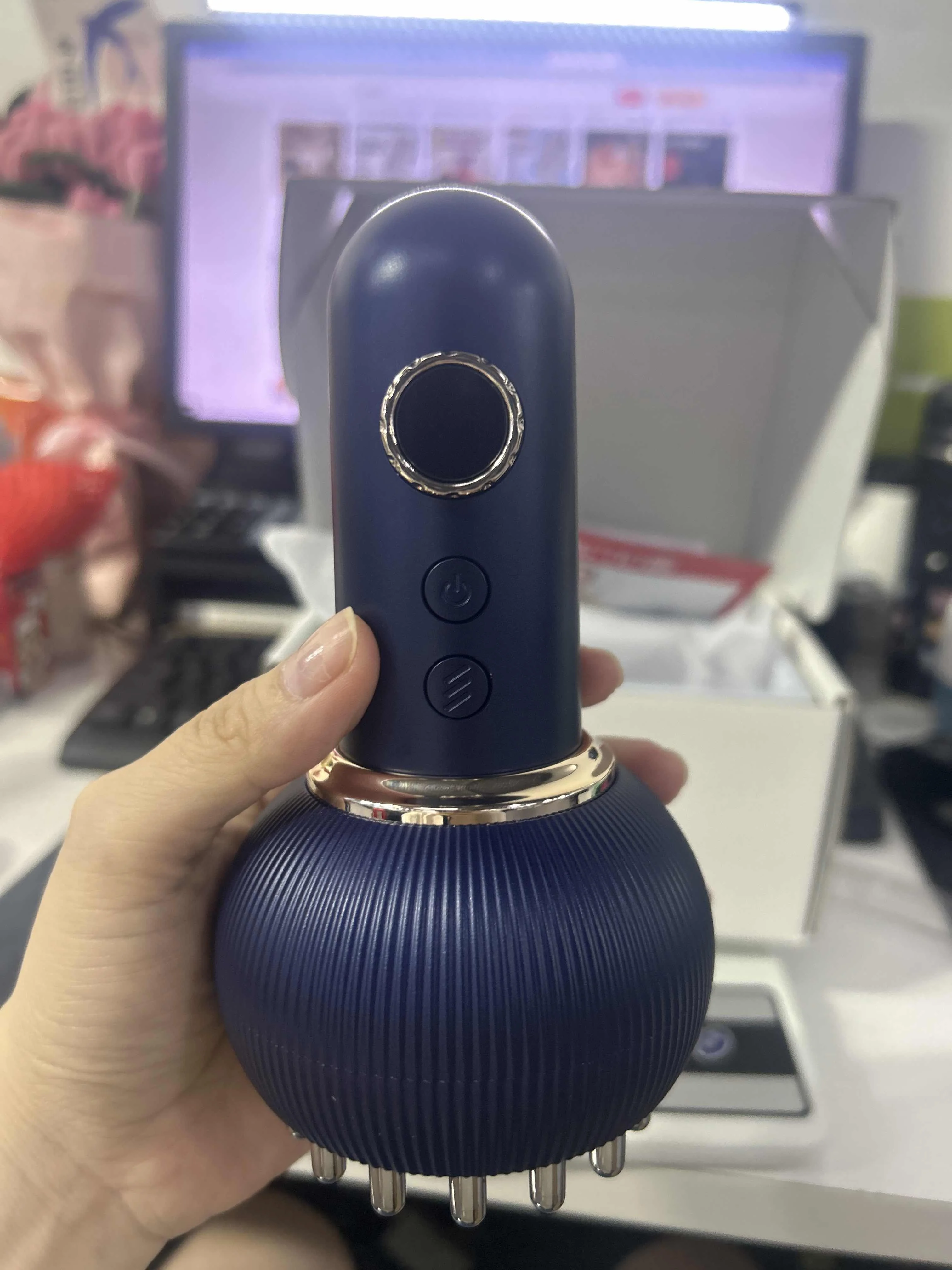 

Электрическая массажная щетка для тела, аппарат для гуаша-физиотерапии, лимфодренажный массажер, микротоковый антицеллюлитный прибор