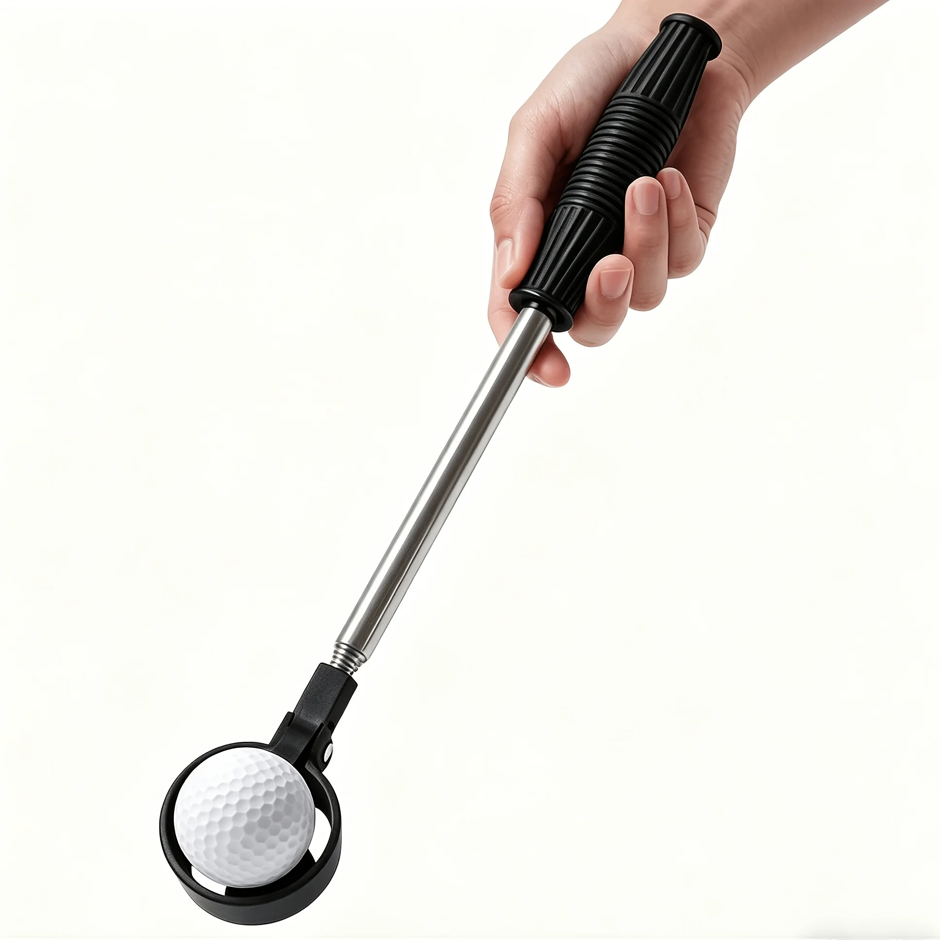 Telescopic Golf Ball Retriever, Stainless Steel Portable Golf Pick Up Tool, Premium Golf Accessory for Men Unique Golf Gift Idea - view 5