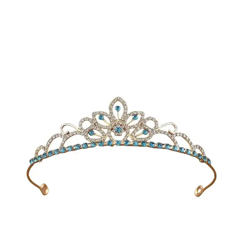 Girls Rhinestone Princess Tiara Durable Sparkling Crystal Crown for Birthday Wedding Pageant Competition