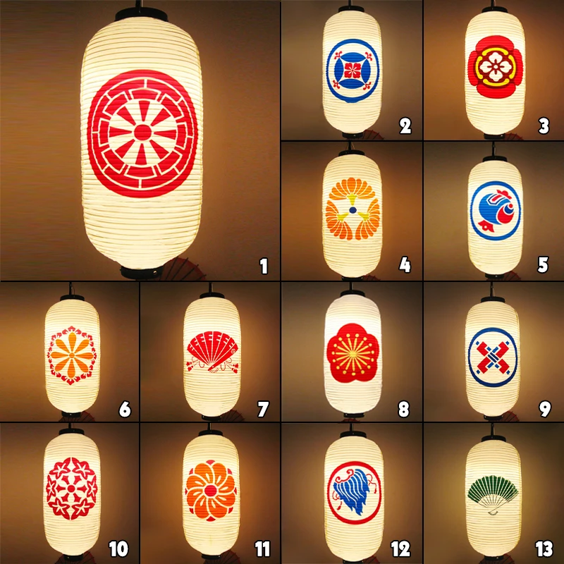 PVC Waterproof Japanese Style Lantern Korean Ramen Sashimi Izakaya Cuisine Shop Restaurant Pub Decor Hanging Lantern Outdoor
