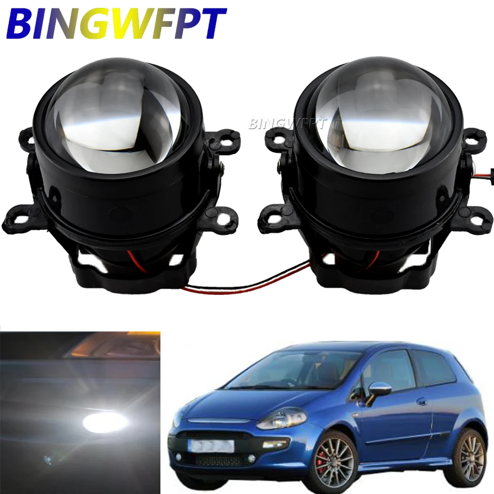 

Fog Light HD Lens Daytime Light Car LED Projector Fog Lamp DRL12V For Fiat Punto Evo 2009 2010 2011 2012