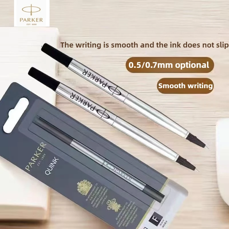 40/1 PCS PARKER 0.5/0.7mm 11cm Metal Refills Roller Ballpoint Pen Business Ball Pen Refills Stationery Office School Supplies