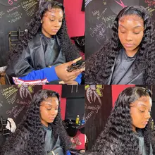 Deep Wave Lace Front Human Hair Wig #3
