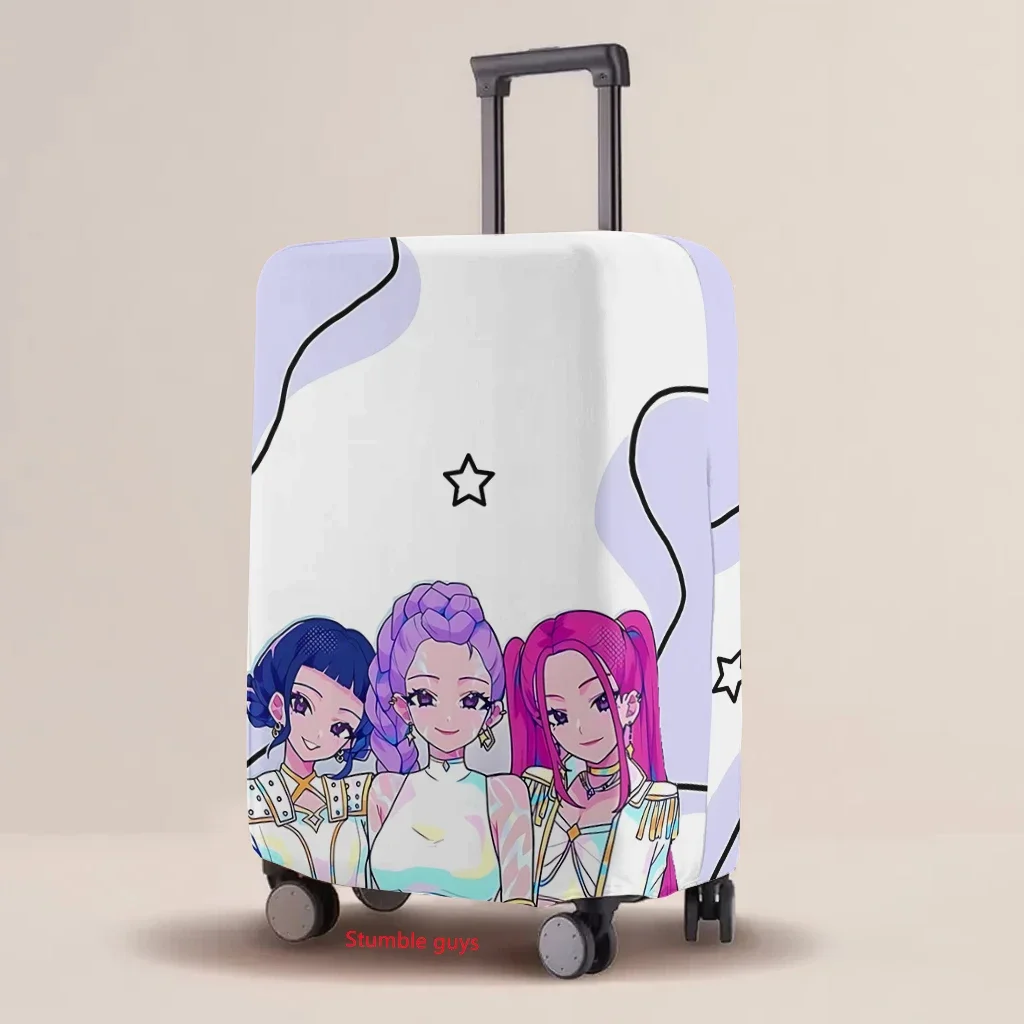 

Luggage Protective Cover Kpop Demon Hunters Fashion Wear-Resistant Elastic Cartoon Print Suitcase Cover​