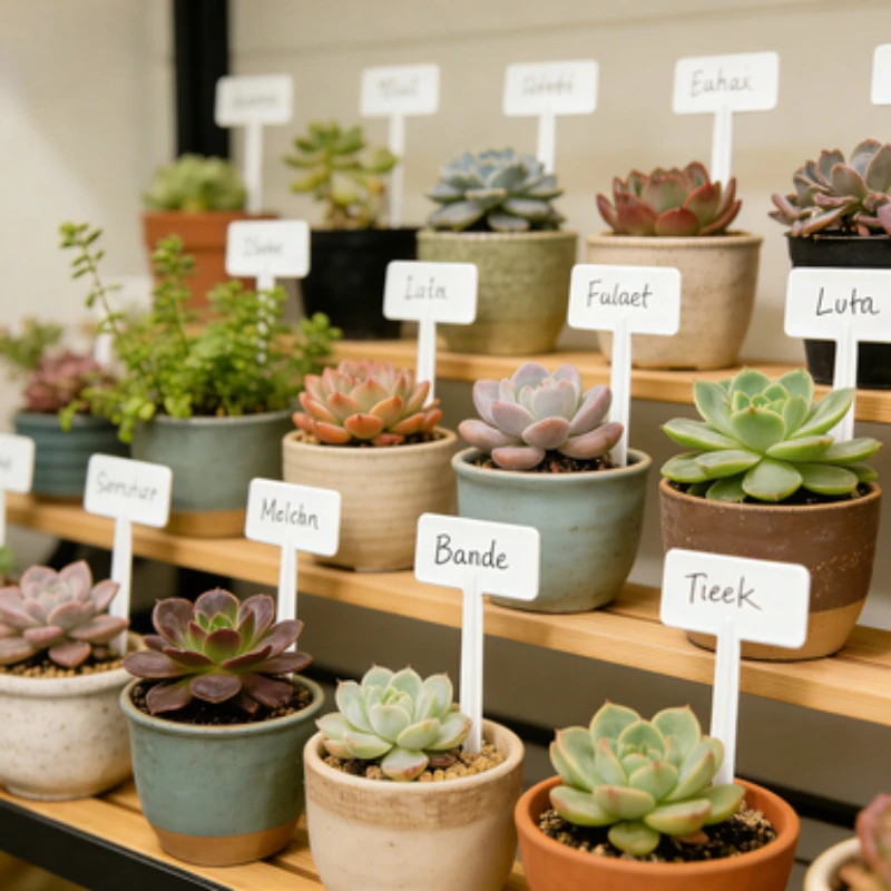 1/2BlankT Shape Plant Markers Waterproof Plastic Garden Stake Labels for Nursery Seedling Succulent Vegetable Pot Classification