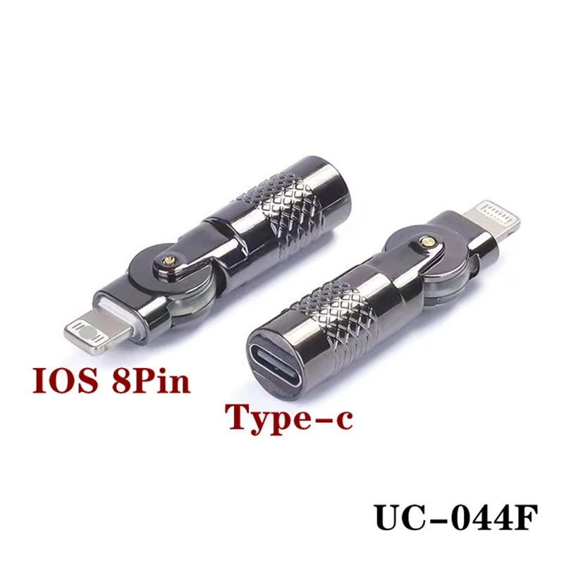 USB Type-C 180 Degree Rotating Adapter Type C Male To Micro USB Female Connector Converter 27W 60W Fast Charger Data Cable Cord