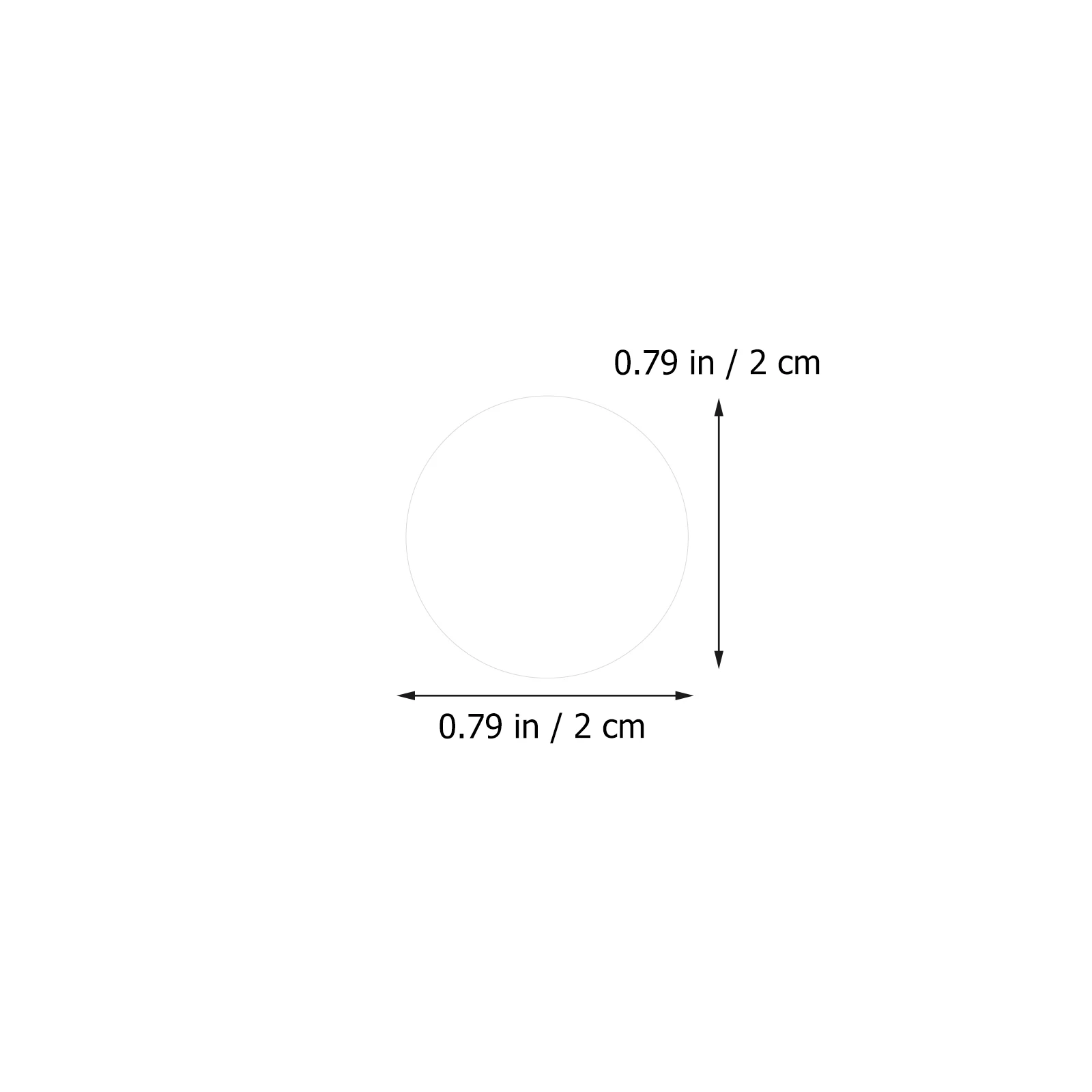 1000 Pcs Seal Label Sticker Envelope Stickers Clear Round Labels Adhesive Transparent