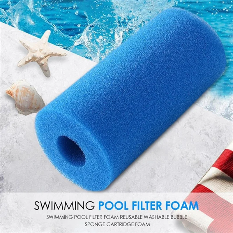 Esponja de filtro de piscina lavable tipo A, limpiador de espuma reutilizable, filtro de bañera, accesorios de jardín