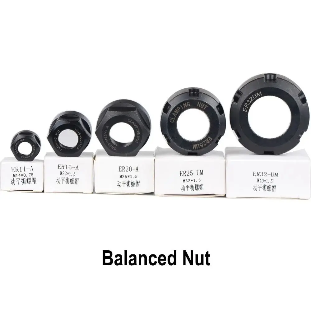 1Pcs High Precision Chuck Nut ER 11/16/20/25/32/40 CNC Metalworking Clamping Nut For CNC Lathe Milling Bit Holder A/M/UM Type
