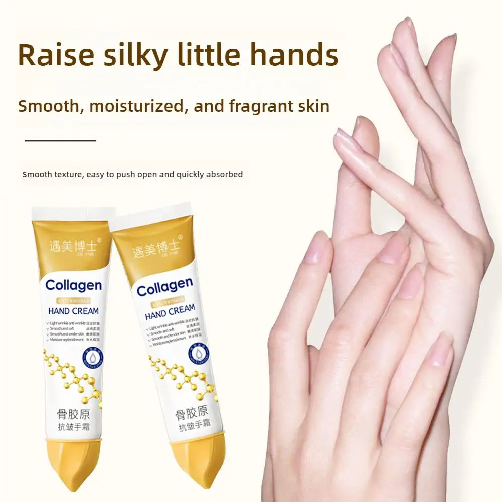 1/3/5PCs Collagen Anti-wrinkle Hand Cream Moisturizing Nourish Exfoliating Calluses Removal Gel White Repair Dry Hands Skin Care