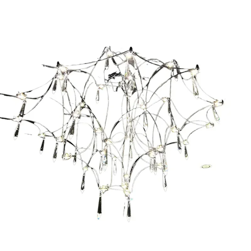 New French light luxury crystal ceiling lamp, living room lamp, household Gypsy star, household villa, bedroom starry sky lamp