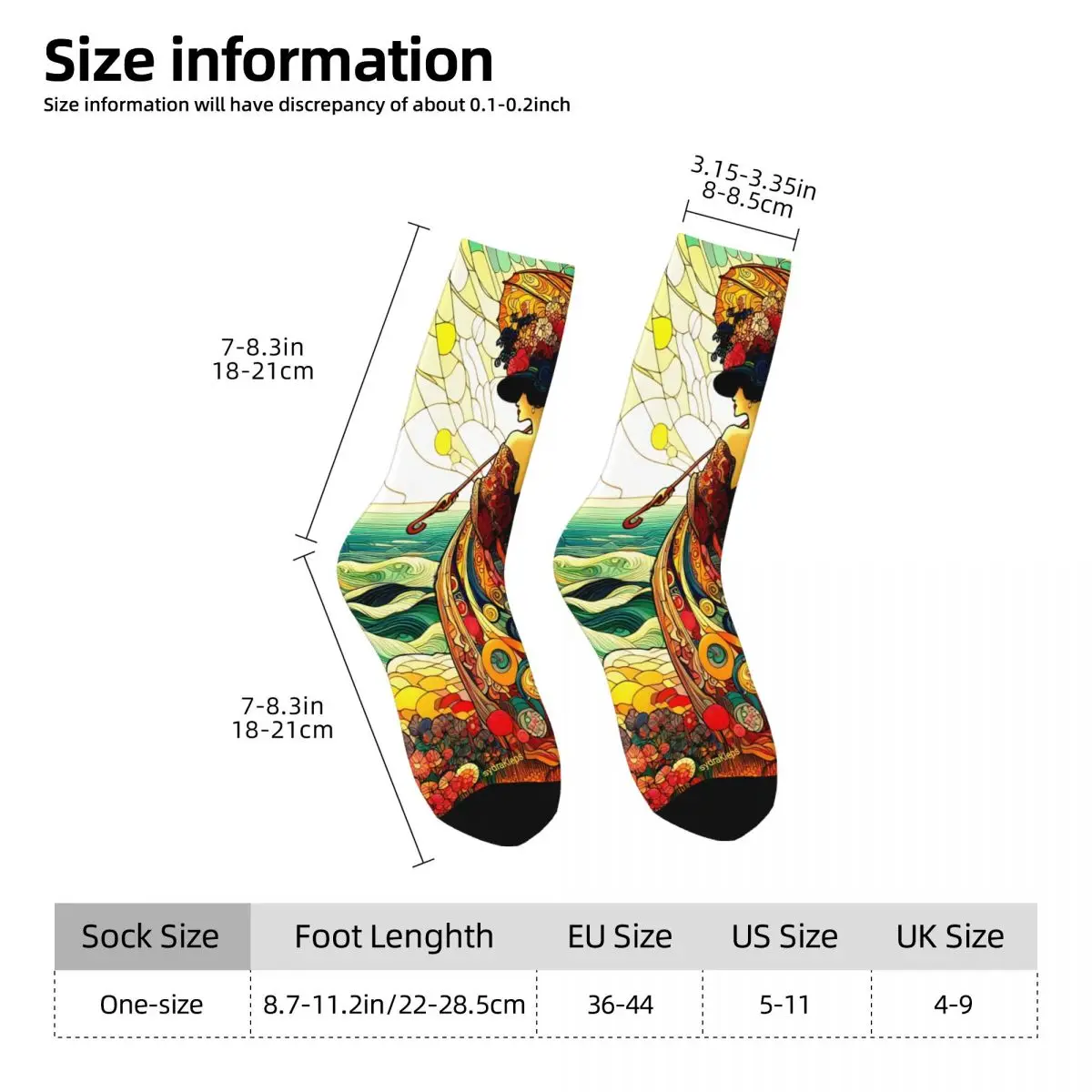 African Culture Sock Printed Man Polyester
