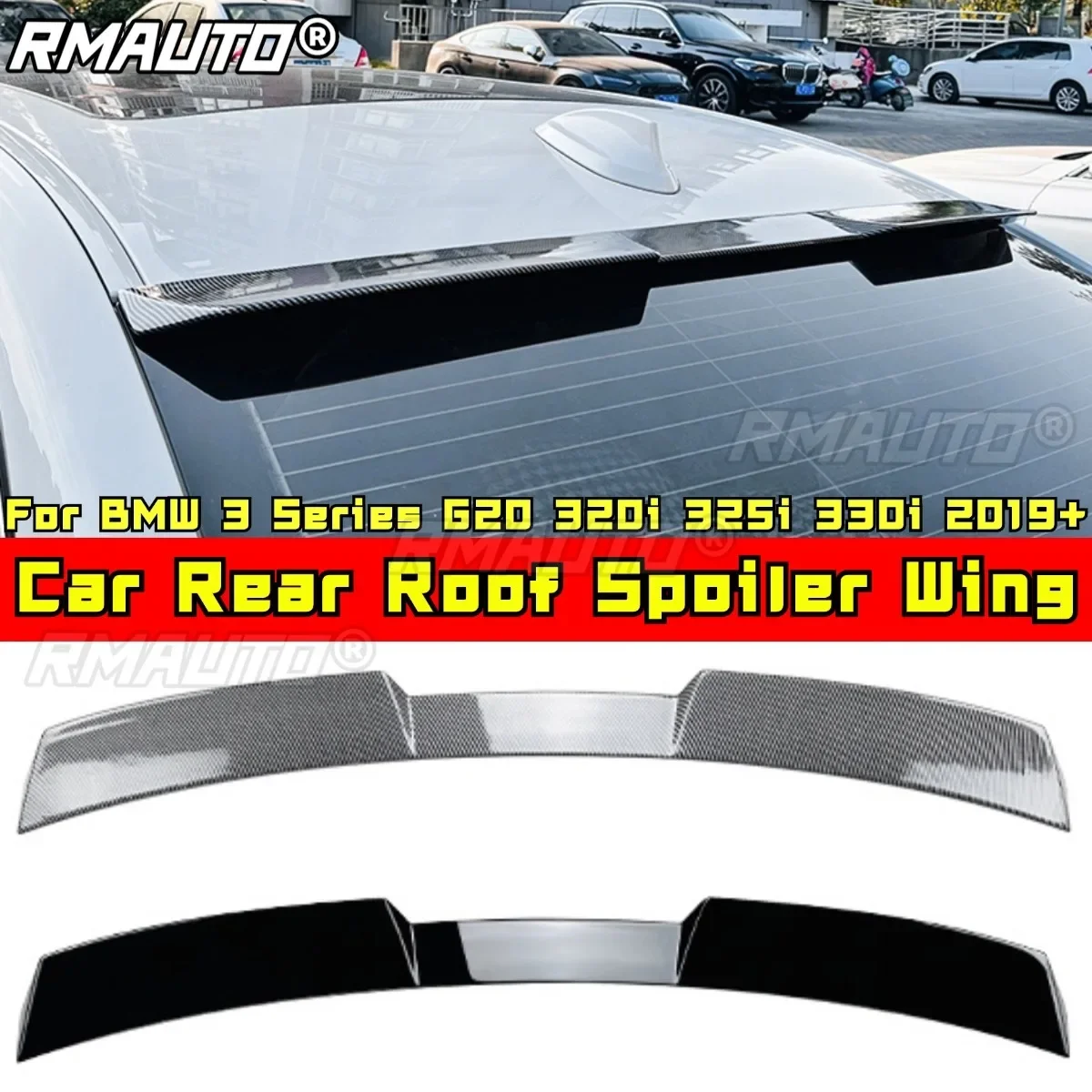 

For BMW 3 Series G20 320i 325i 330i 2019+ Body Kit Rear Roof Spoiler Roof Wing Rear Spoiler Car Accessories Modification Part