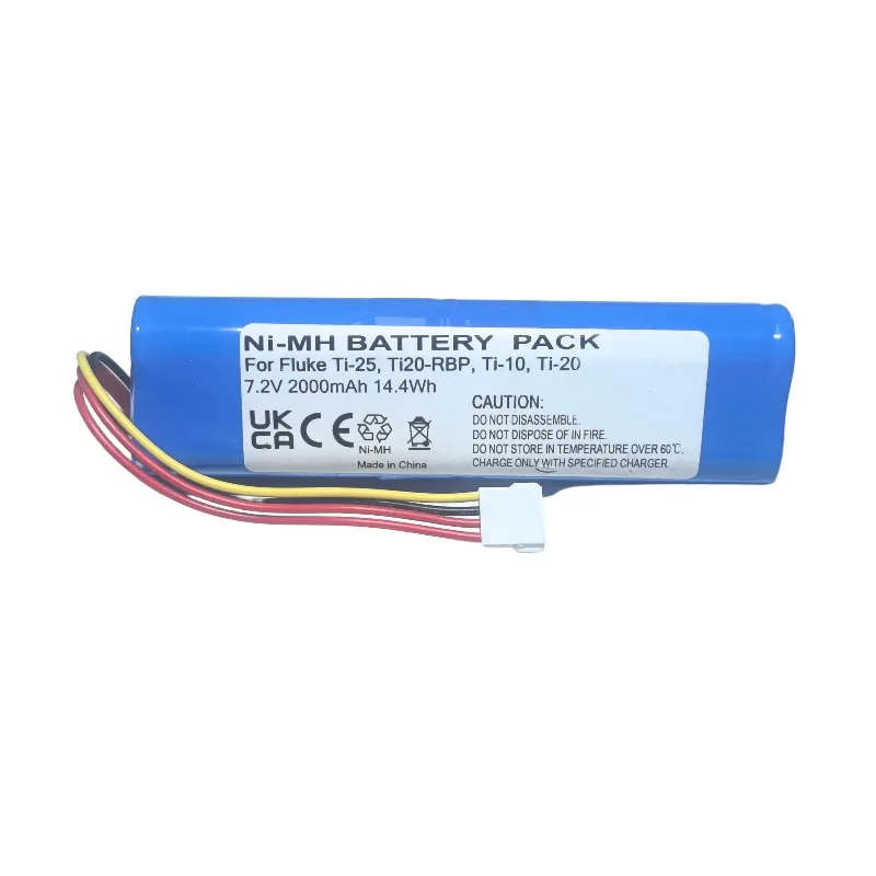 3524222 Ti20‑RBP 7.2V 2000mAh Ni‑MH Rechargeable Battery For Fluke Ti110 Ti9 Ti25 Ti20 Ti10 Thermal Imager Replacement Battery