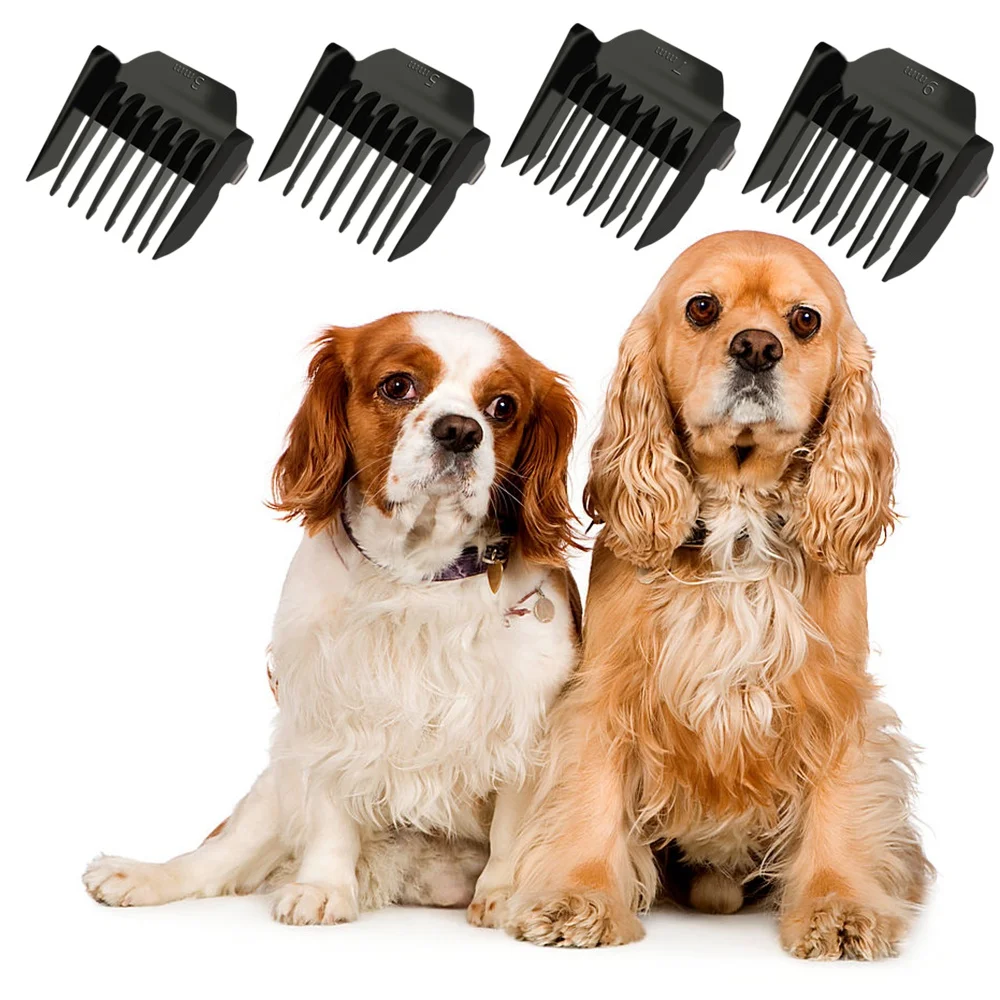 4Pcs Limit Comb Replacement Combs Trimmer Head Limit Comb for Philips Hair Clipper 3mm 5mm 7mm 9mm,Black