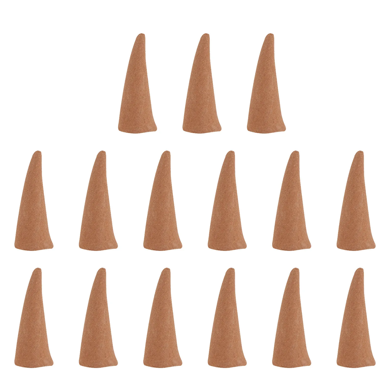 150Pcs Sandalwood Incense Cones Natural Fragrant Grain Backflow Style Calming Aroma for Daily Stress Release Focus Enhancement