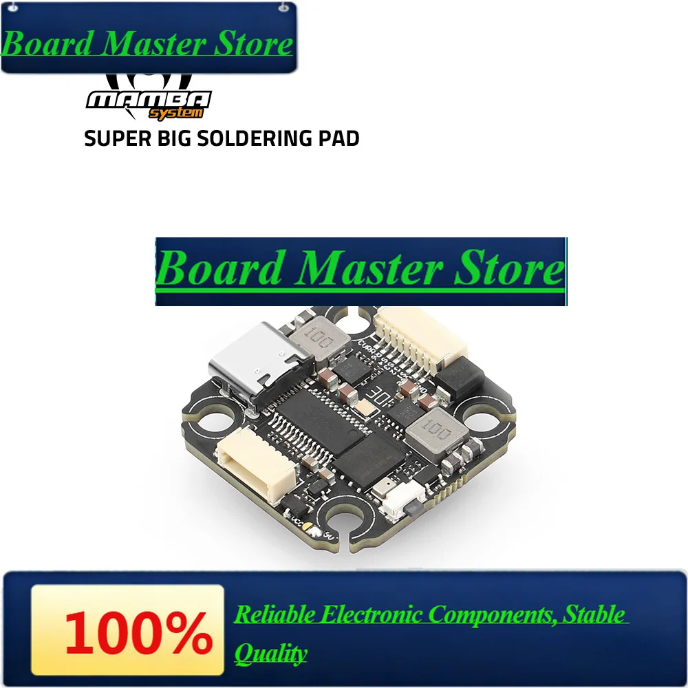 BaMasMAMBA MK4 F722 MINI MK4 Flight Controller Full Functional With Big Sodering Pad /DJI Part Support