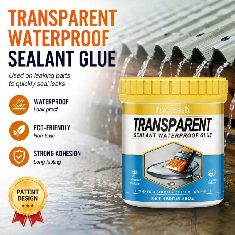Transparent Waterproof Sealant Glue Invisible Leak Proof Repair Adhesive for Household Bathroom Kitchen Crack Filling