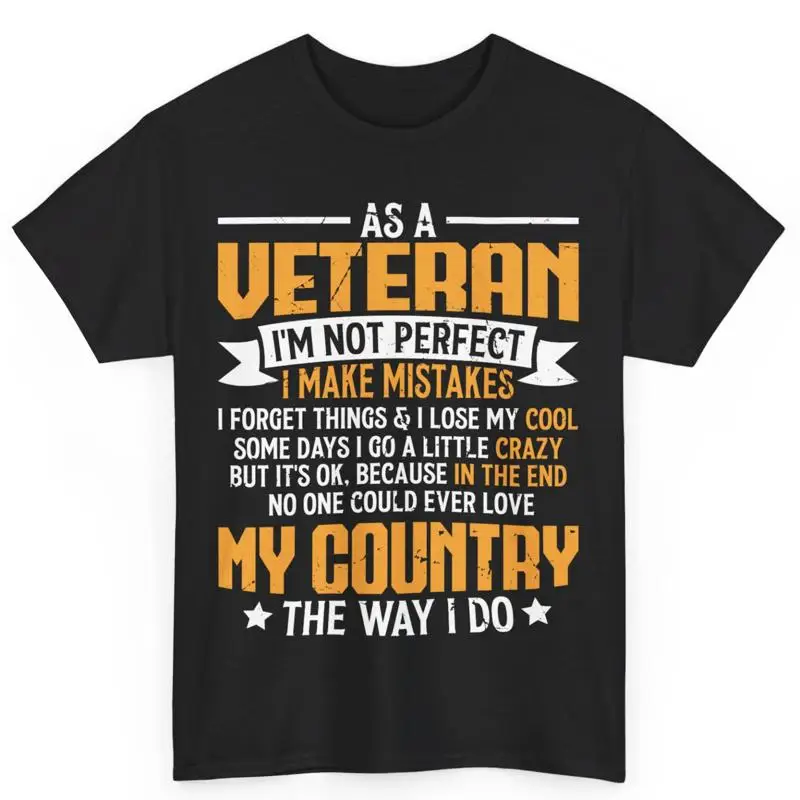 

Хлопковая футболка Veteran's Saying Patriotic Veteran Dad Husband Day